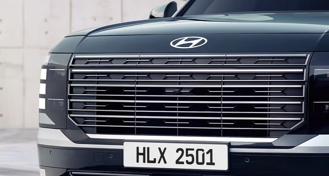 Close-up of the Chrome Radiator Grille