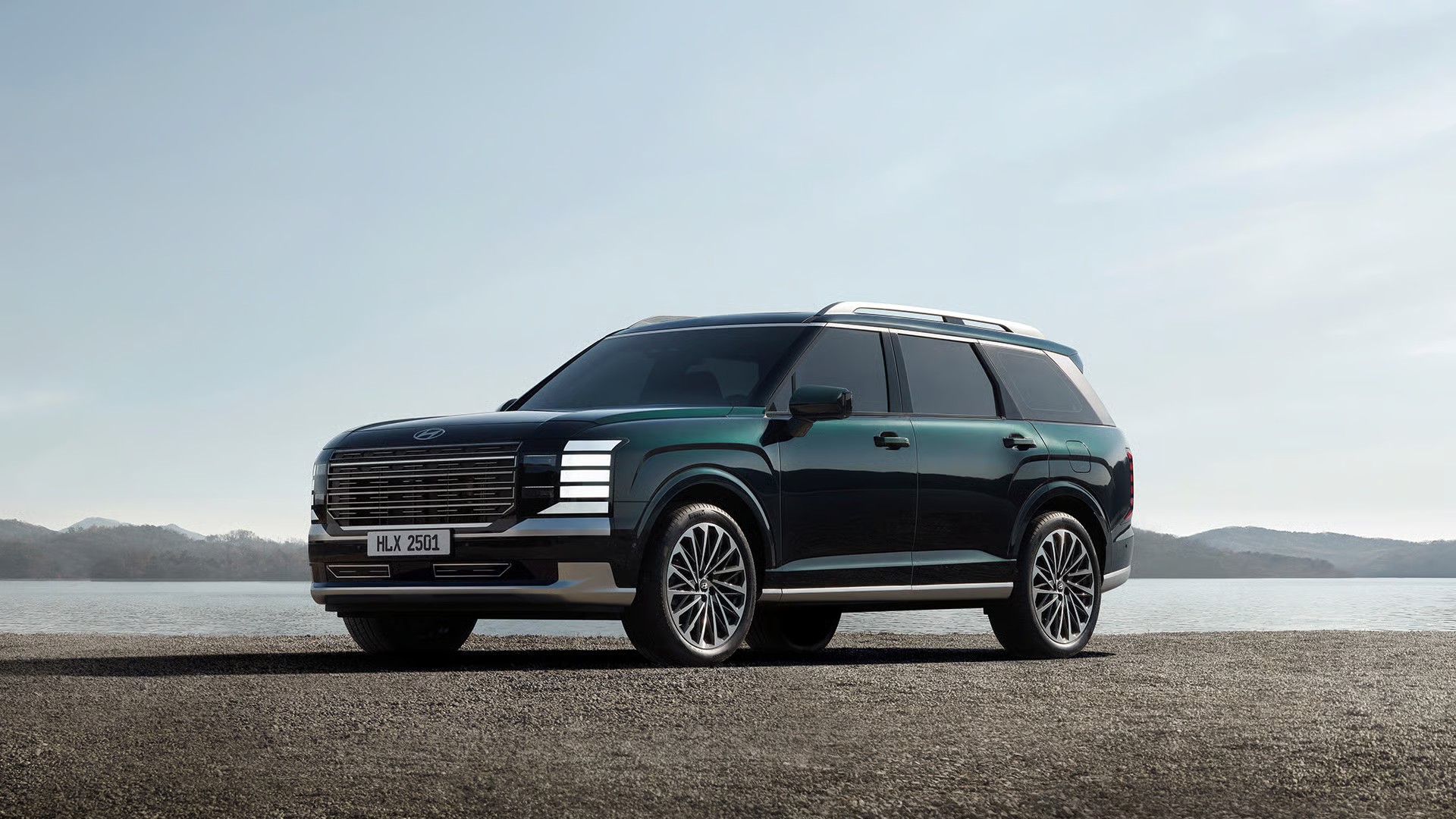 The all-new PALISADE 45-degree angle view