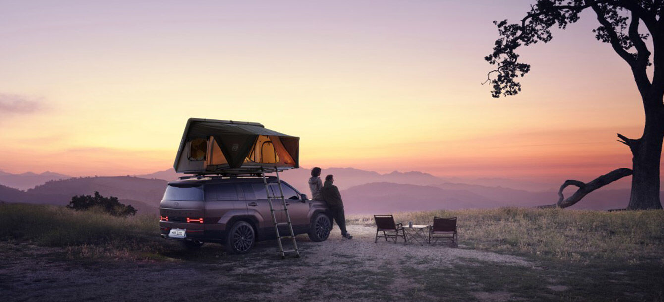 Santa Fe at a camping site